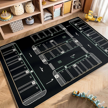 Tapis de jeu parking antidérapant pour enfants