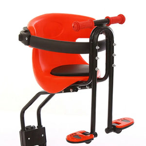Siège vélo avant pour enfant avec barre de maintien et repose-pieds