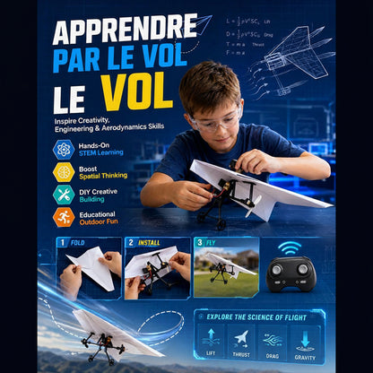 Kit d’avion en papier télécommandé