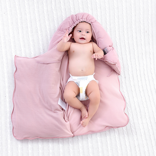 Chancelière Hiver Bébé à Capuche pour Poussette – Sac de Couchage Chaud