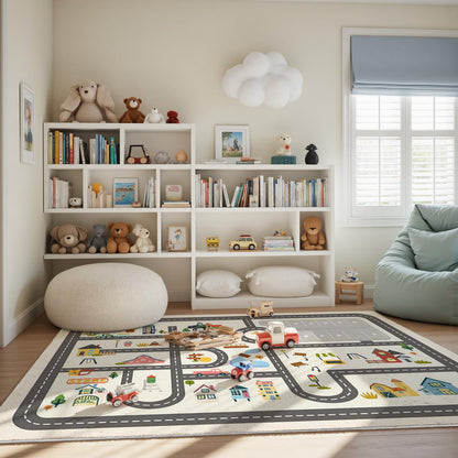 Tapis de jeu parking antidérapant pour enfants