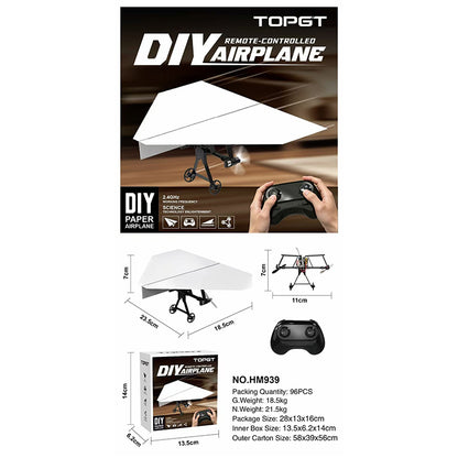 Kit d’avion en papier télécommandé
