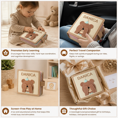 Livre d'Activités en Feutre Personnalisé pour Enfants