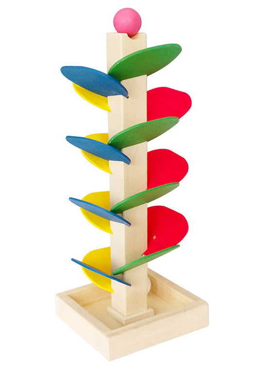 Circuit à billes en bois en forme d'arbre pour enfants – Jeu d'éveil Montessori STEM