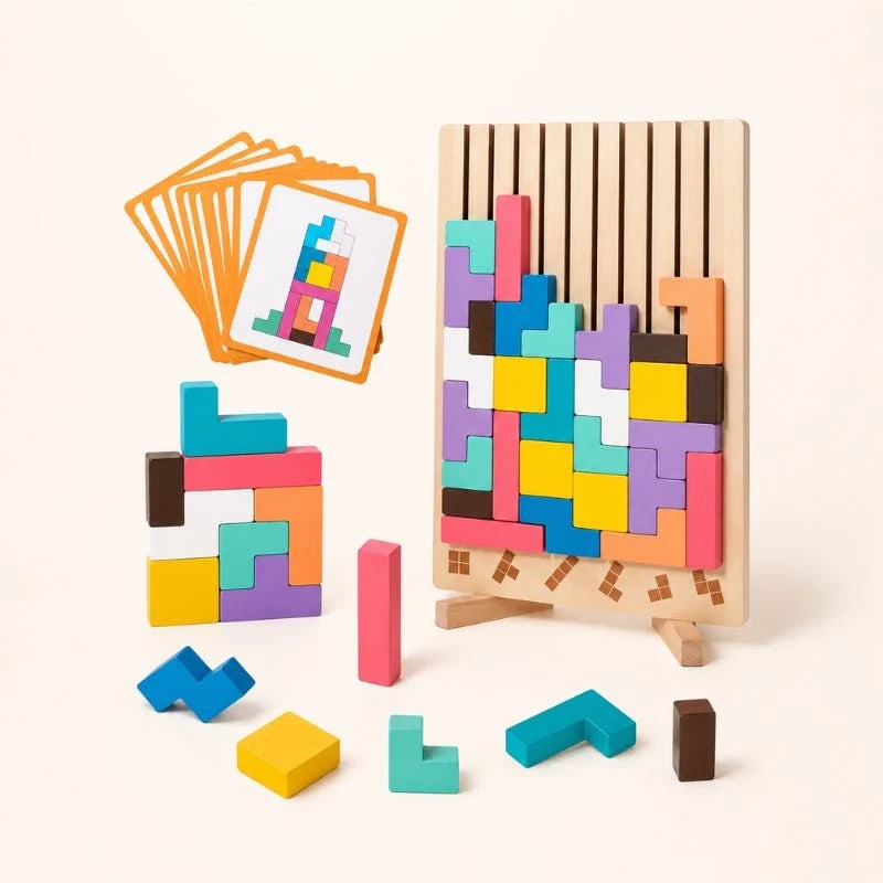Tetris Montessori en bois