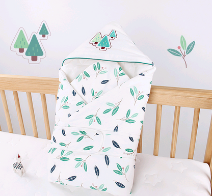 Couverture d’Emmaillotage à Capuche pour Bébé – Couverture d’Enveloppement Douce pour Nouveau-Né