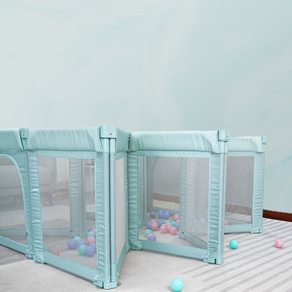 Parc pour bébé modulaire et réglable avec panneaux à verrouillage angulaire