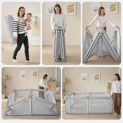 Parc pour bébé portable à installation instantanée et jardin de jeu