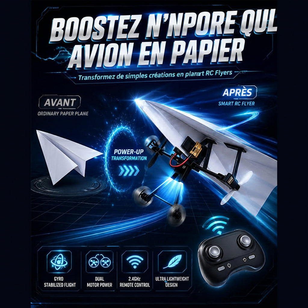 Kit d’avion en papier télécommandé