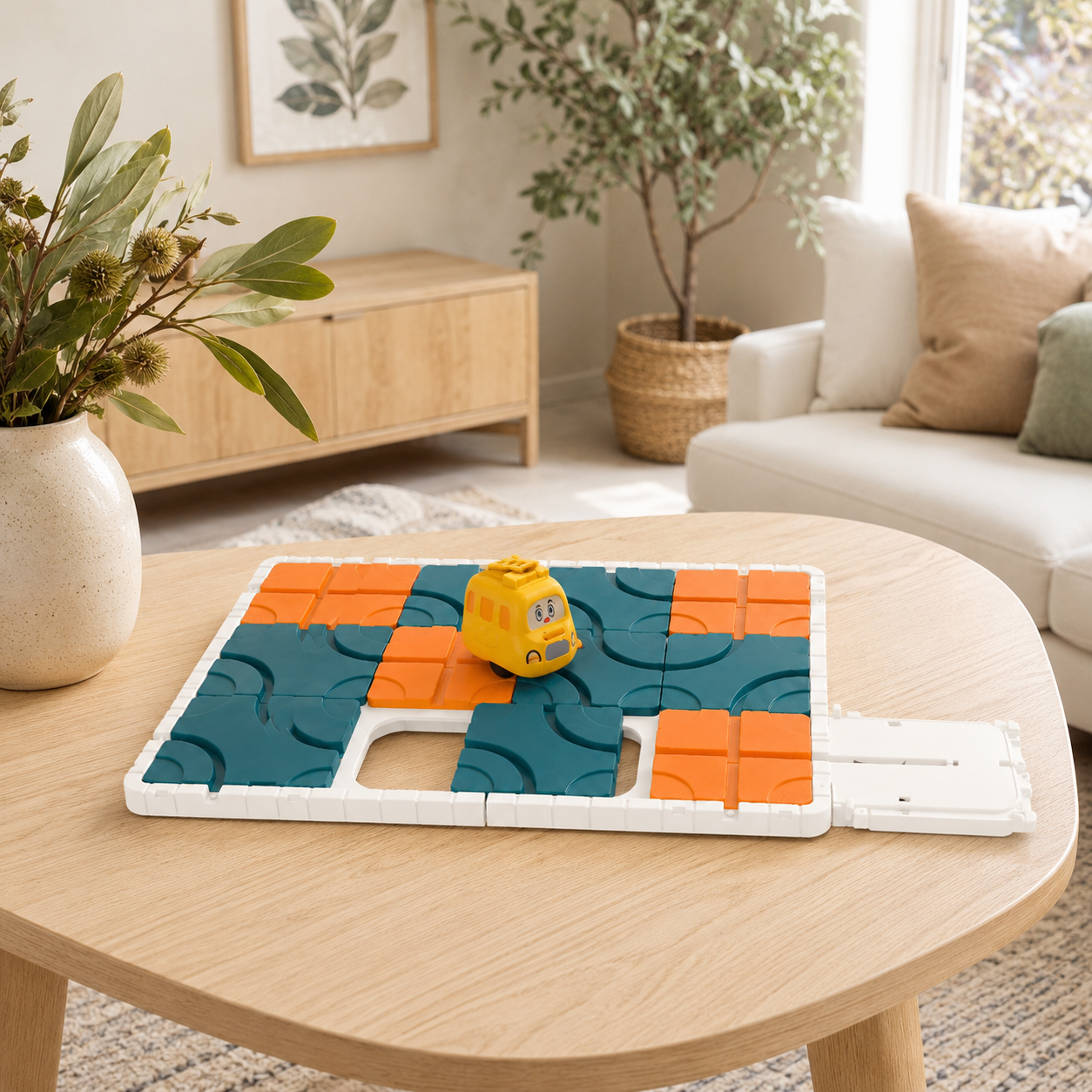 Sliding Track Maze Puzzle with Automatic Sensor Car