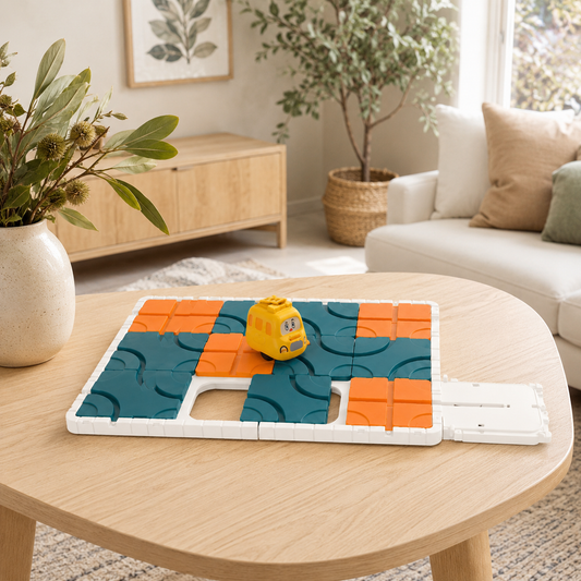Sliding Track Maze Puzzle with Automatic Sensor Car