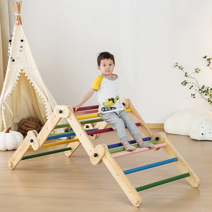 Structure d'escalade en bois pour bébé