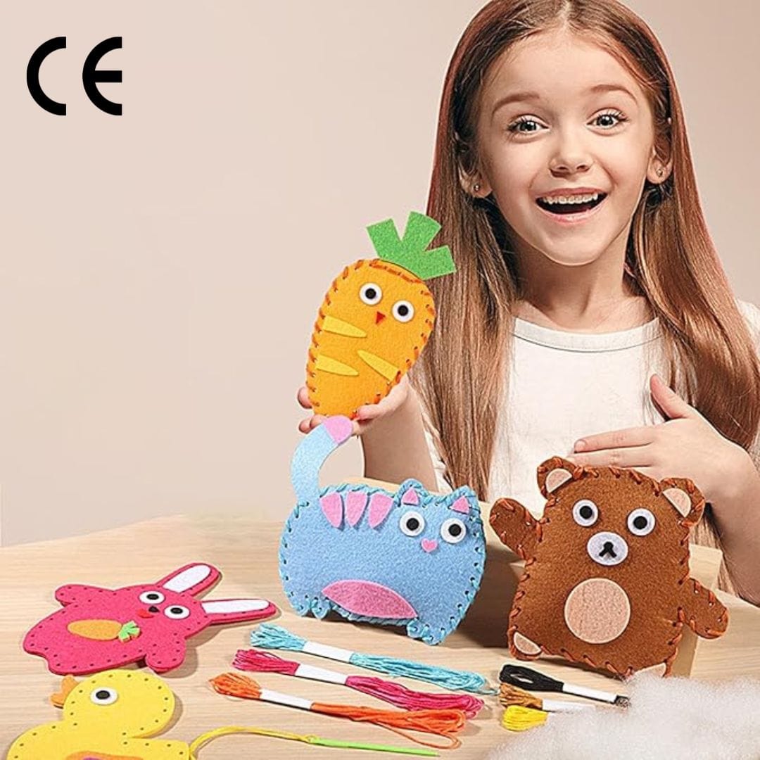Kit de Couture Créatif pour Enfants – Fabriquez vos Propres Peluches en Feutrine, dès 5 ans