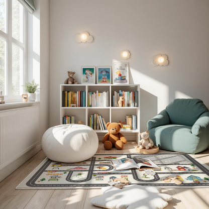 Tapis de jeu parking antidérapant pour enfants