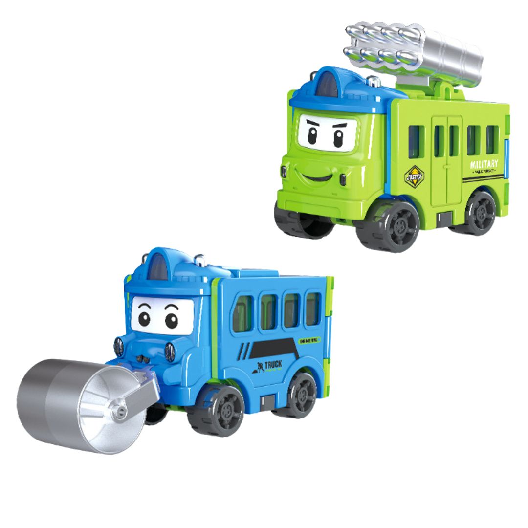 Voitures Transformables 2-en-1 – Jouet Véhicule Évolutif pour Enfants