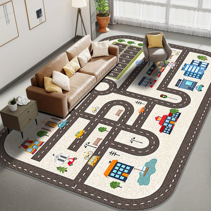 Tapis de jeu parking antidérapant pour enfants