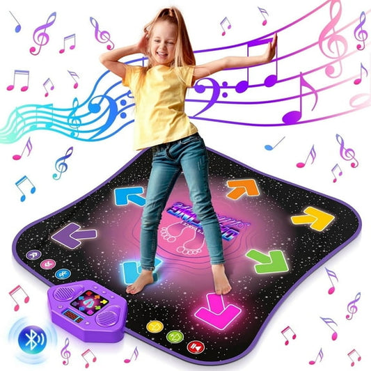 Tapis de danse Bluetooth lumineux à LED pour enfants – Tapis de danse musical sans fil