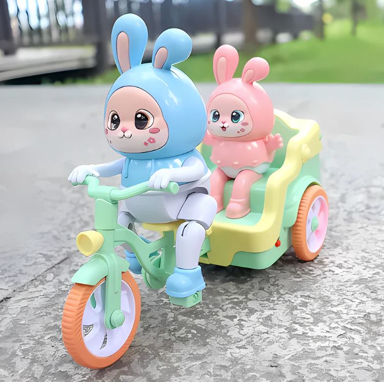 Tricycle électrique pour enfants avec musique et lumières – Vélo-jouet à enfourcher pour les tout-petits