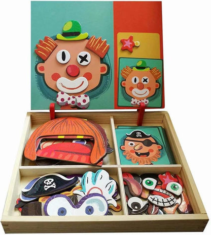 Puzzle magnétique en bois pour enfants