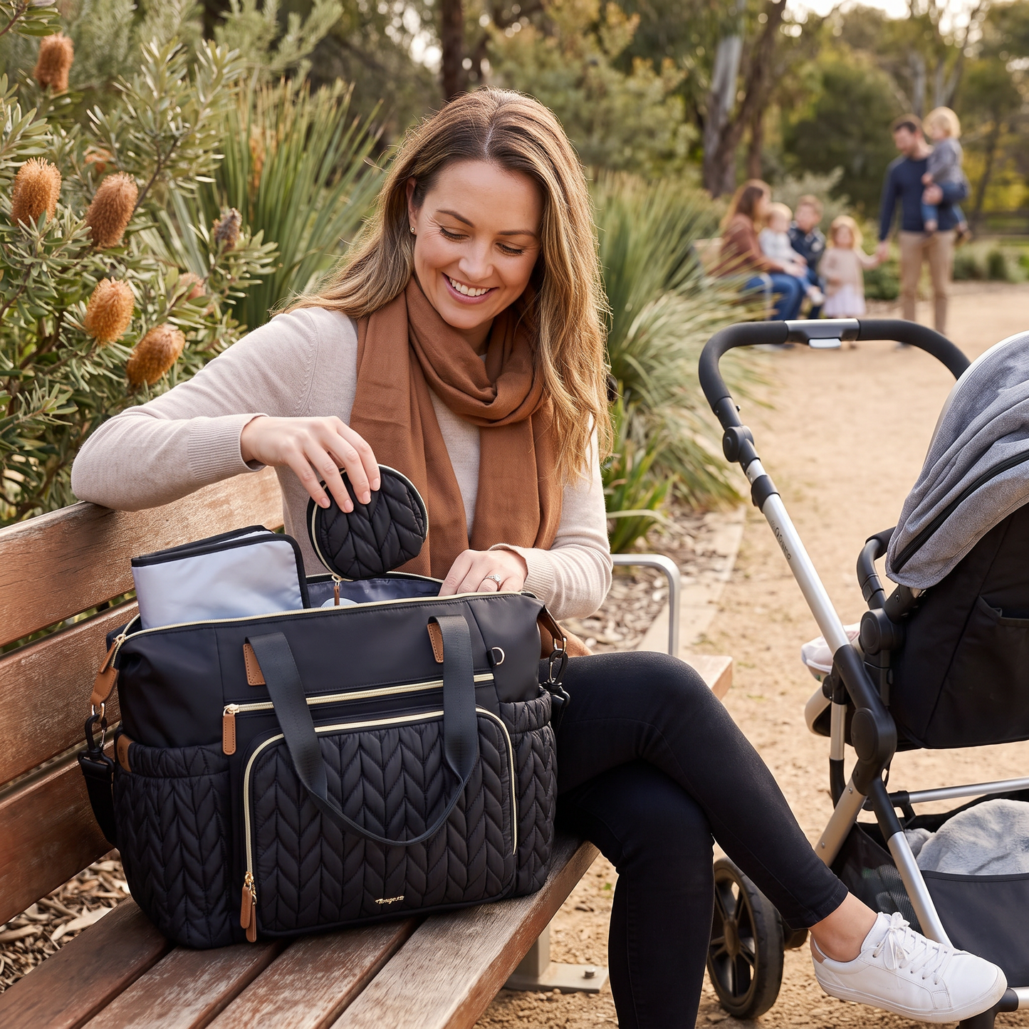 Sac à langer avec matelas et étui à tétine
