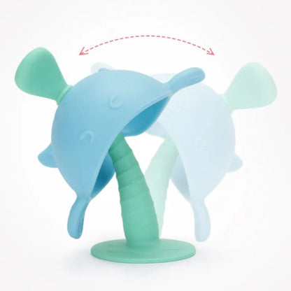 Anneau de Dentition Baleine en Silicone pour Bébé – Jouet de Dentition Sûr et Facile à Saisir