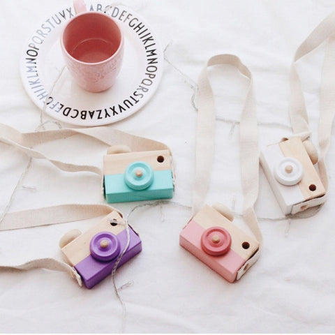 Appareil photo en bois Montessori pour tout-petits – Jeux de rôle et motricité fine