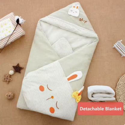 Couverture d’Emmaillotage à Capuche pour Bébé – Nid d’Ange Doux pour Nouveau-Né