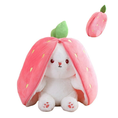 Lapin en peluche 2-en-1 – Peluche et jeu de transformation pour enfants
