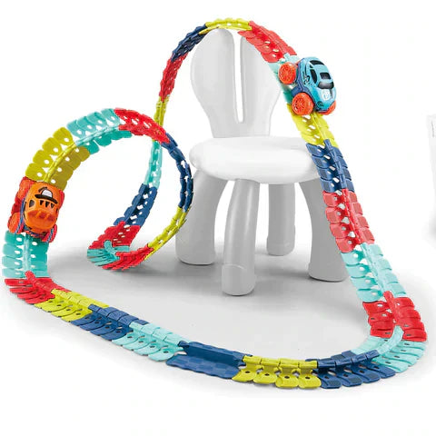 Circuit de Voitures Magnétique pour Enfants – Piste de Jeu Créative et Modulable