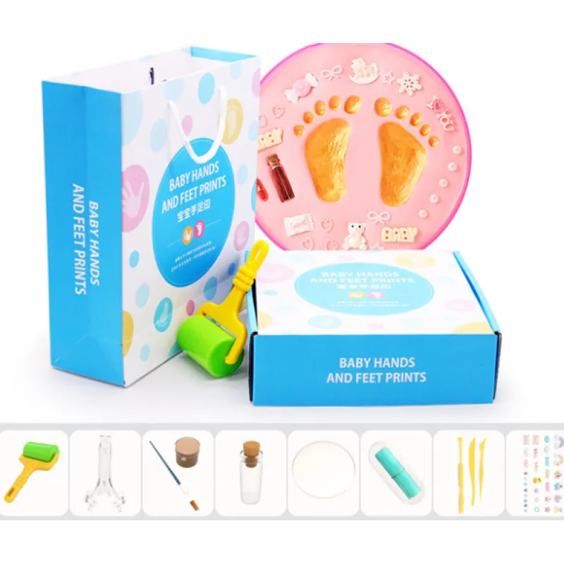 Kit Empreinte Main et Pied Bébé en Argile Souvenir DIY