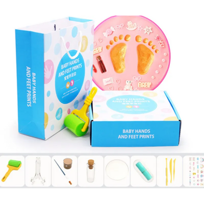 Kit Empreinte Main et Pied Bébé en Argile Souvenir DIY