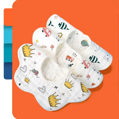 Lot de Bavoirs Bébé en Mousseline Douce et Absorbante