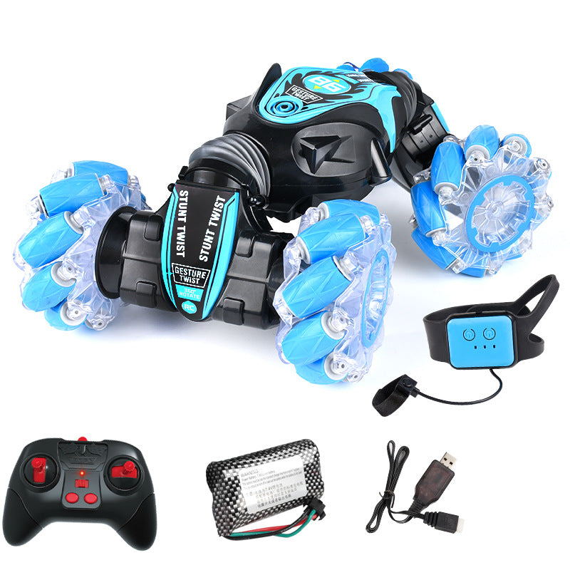 Voiture de cascade 2-en-1 télécommandée – Jouet RC avec télécommande pour enfants