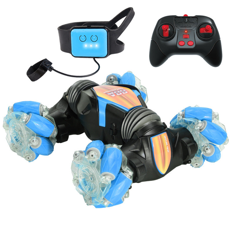 Voiture de cascade 2-en-1 télécommandée – Jouet RC avec télécommande pour enfants