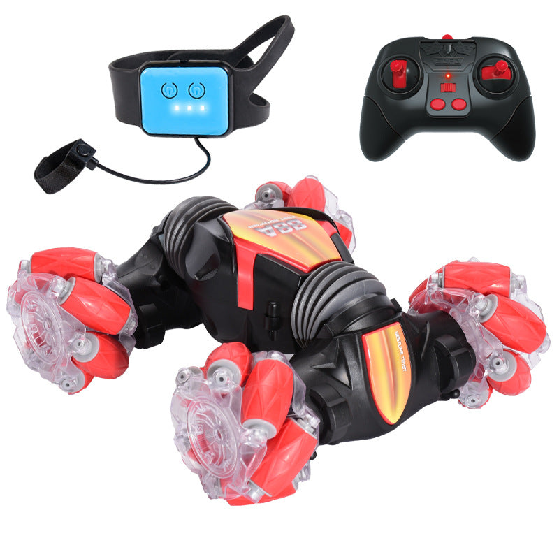 Voiture de cascade 2-en-1 télécommandée – Jouet RC avec télécommande pour enfants
