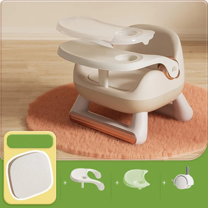 Chaise Haute Bébé 2 en 1 avec Table et Siège Enfant