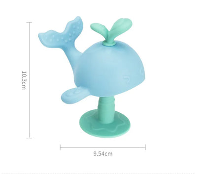 Anneau de Dentition Baleine en Silicone pour Bébé – Jouet de Dentition Sûr et Facile à Saisir