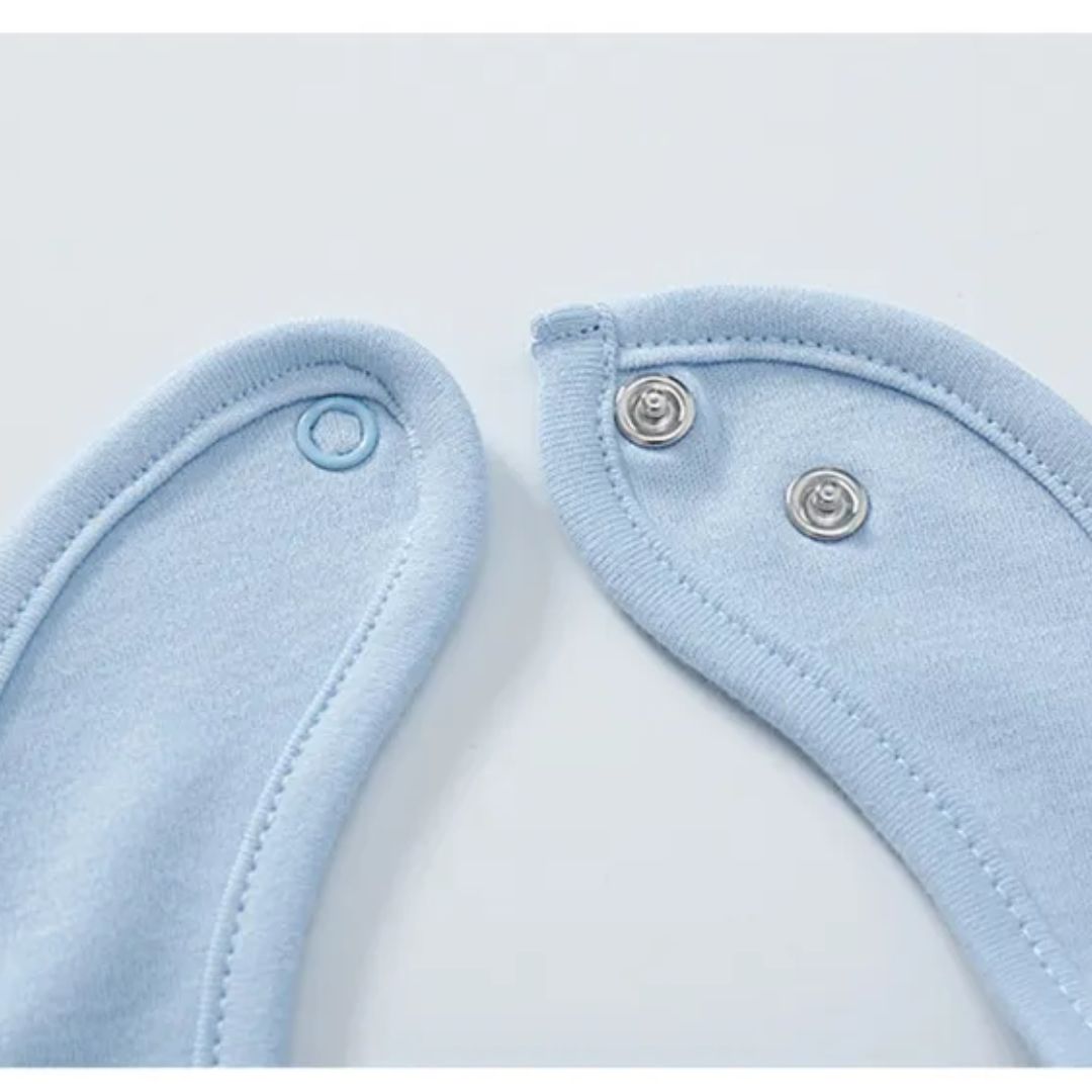 Lot de Bavoirs Bébé en Coton Doux Absorbants à Pressions