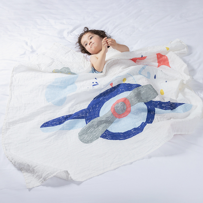 Couverture Bébé avec Lange en Mousseline – Set d’Emmaillotage Doux pour Nouveau-Né