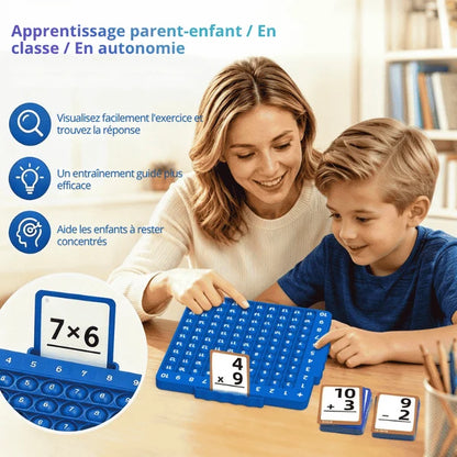 Kit de cartes de mathématiques avec tableau Pop-It – 204 pièces
