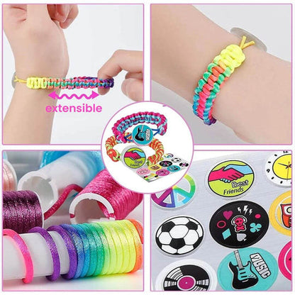 Kit de tressage de bracelets pour enfants – Activité manuelle de création de bijoux pour enfants