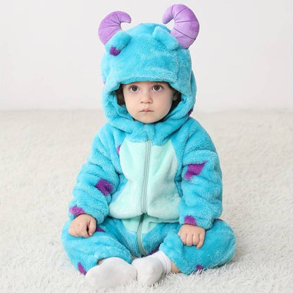 Pyjama à capuche pour animaux – Combinaison en peluche douce pour enfants et adultes