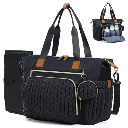 Sac à langer imperméable grande capacité avec matelas et étui à tétine