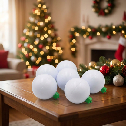 Kit de décoration de boules de Noël avec support sapin rotatif