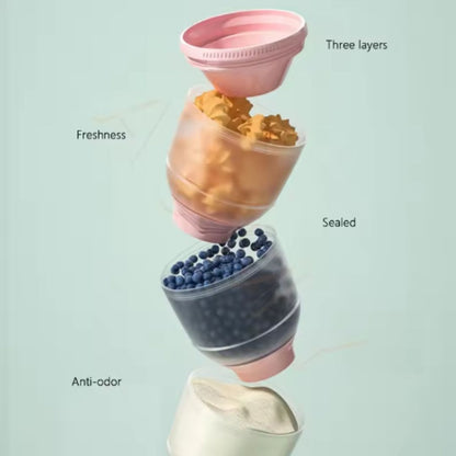 Doseur de Lait en Poudre Bébé Portable pour Snacks et Purée