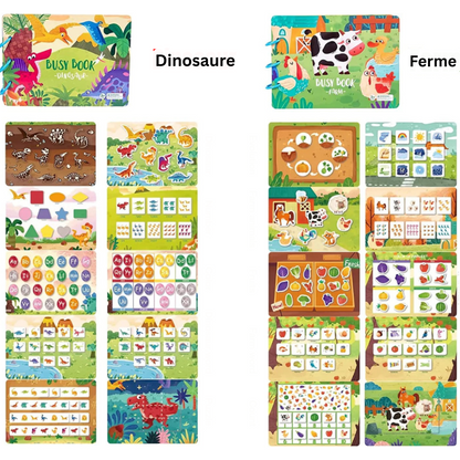 Livre d’Histoires Éducatif Montessori – Livre Durable Réutilisable pour Enfants | Éveil, Lecture et Imagination