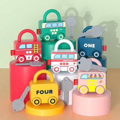 Jouet Éducatif Montessori avec Serrures Interactives – Jeu d’Apprentissage et Motricité Fine pour Tout-Petits
