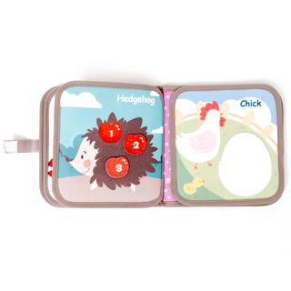 Livre sensoriel en tissu Montessori pour bébés – Jouet interactif doux pour le développement précoce