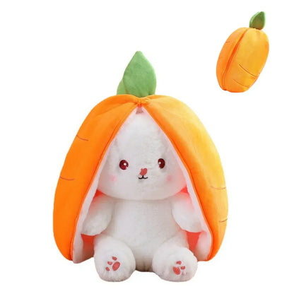 Lapin en peluche 2-en-1 – Peluche et jeu de transformation pour enfants