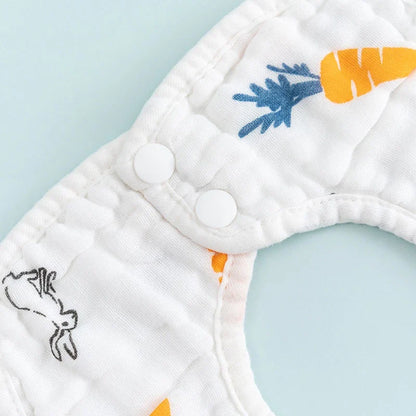 Lot de Bavoirs Bébé en Mousseline Douce et Absorbante